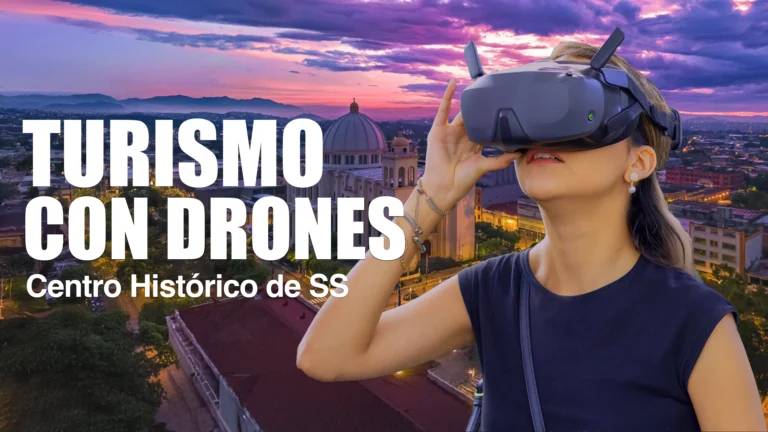Turismo con Dron en Centro Historico El Salvador scaled